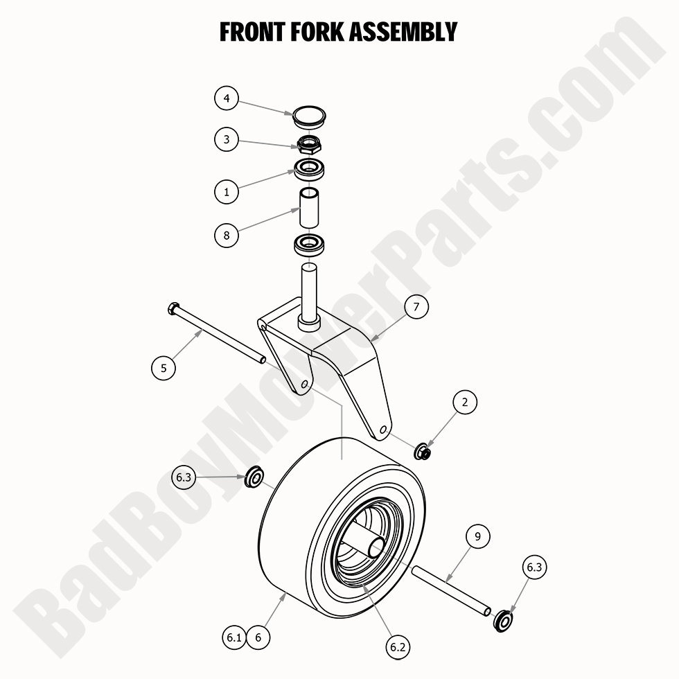 2020 Maverick - Front Fork Assembly